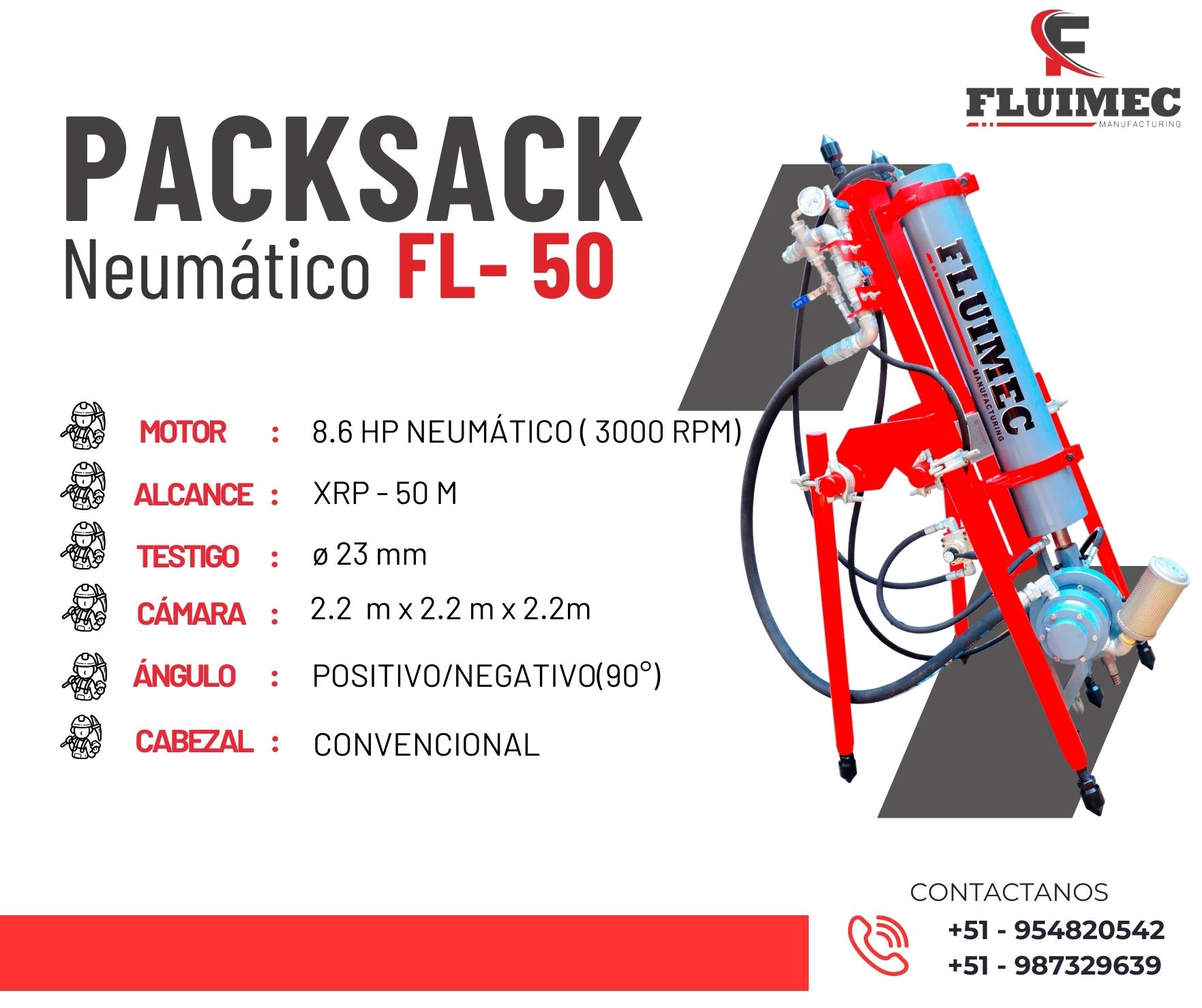 PACKSACK NEUMATICO FL - 50 MAQUINA PARA GEOLOGIA 